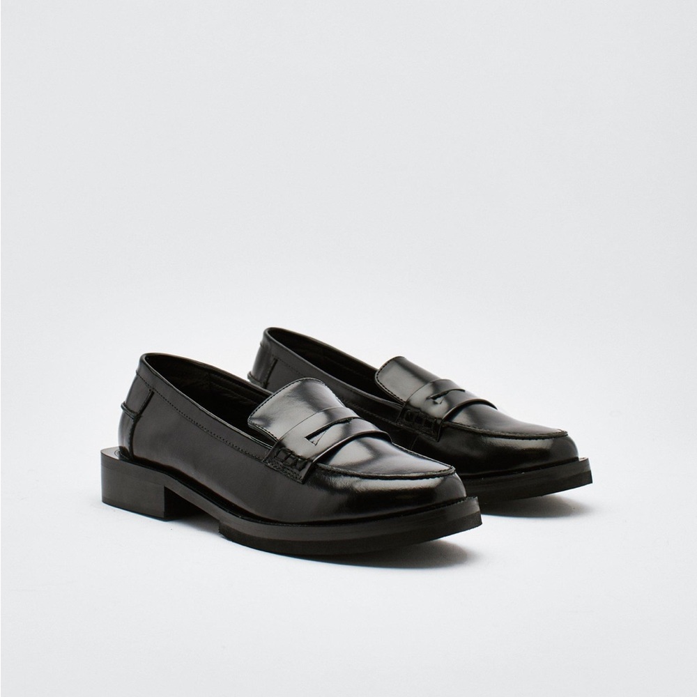 Nasty Gal Leather Block Loafer